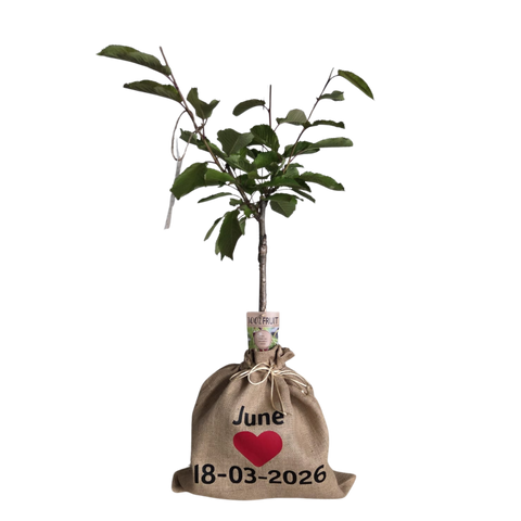 Gepersonaliseerde jute zak, cadeauverpakking