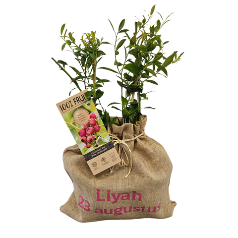 Gepersonaliseerde jute zak, cadeauverpakking